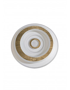 Plafón Roma madera blanca 2