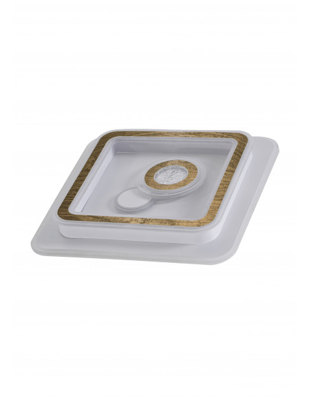 Plafón Lucia cuadrado madera gris