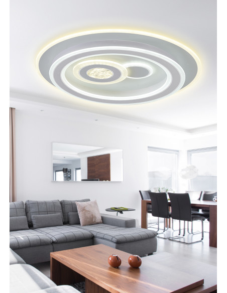 Plafón Lucia cuadrado madera gris