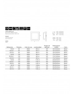 Downlight cuadrado 18W... 2