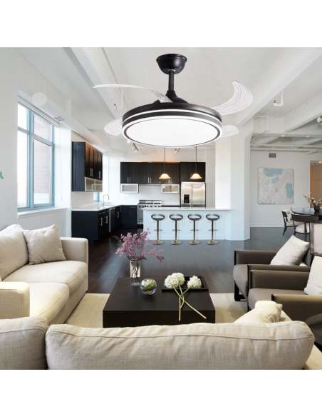 Ventilador retráctil Vera Negro