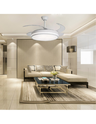 Ventilador retráctil Vera blanco