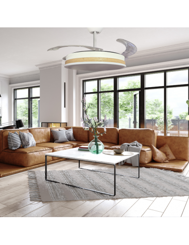 Ventilador retráctil Vera blanco...