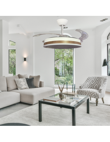 Ventilador retráctil Vera blanco...