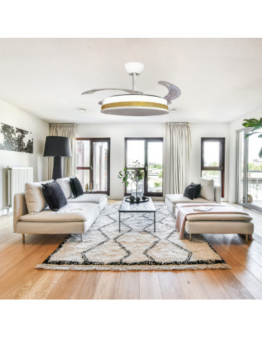 Ventilador retráctil Vera Thelma Oro