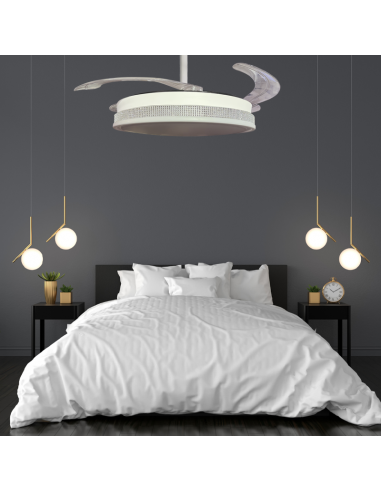 Ventilador retráctil Vera blanco...