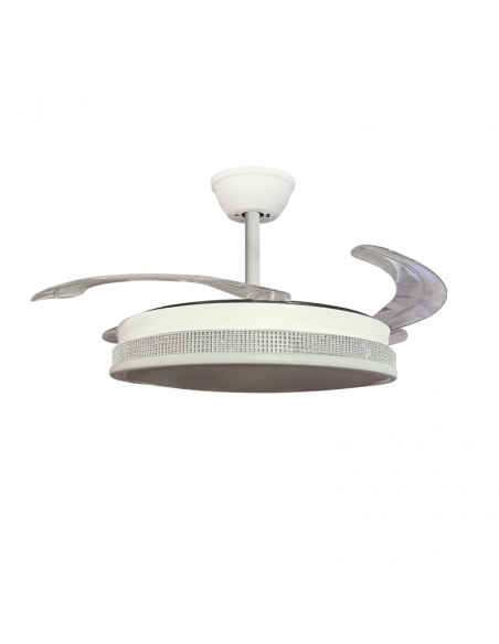 Ventilador retráctil Vera blanco Diamante Blanco