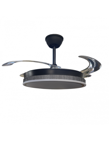 Ventilador retráctil Vera Negro Diamante Negro