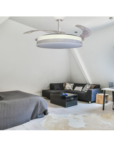 Ventilador retráctil Vera blanco...