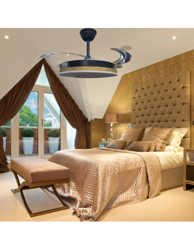 Ventilador retráctil Vera Negro...