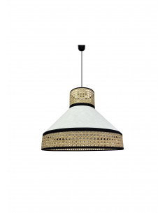 Colgante Salix Blanco Rattán