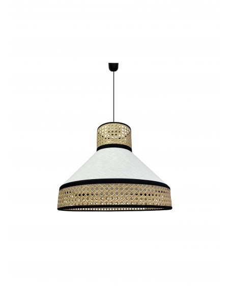 Colgante Salix Blanco Rattán