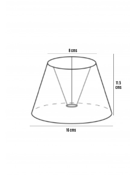 Pantalla Cónica Pie Personalizable